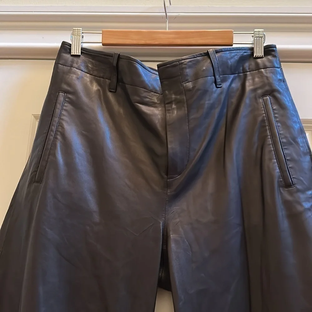 Rag & Bone Dylan Cropped Leather Pant Sz10